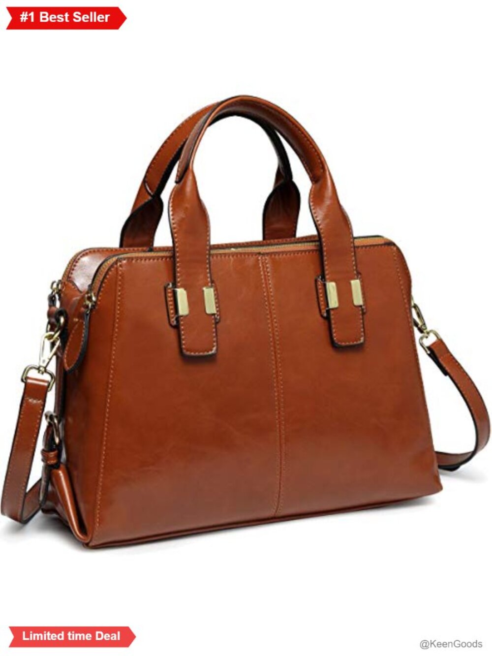 Faux Patent Leather Satchel Top Handle Handbag Work Tote Purse